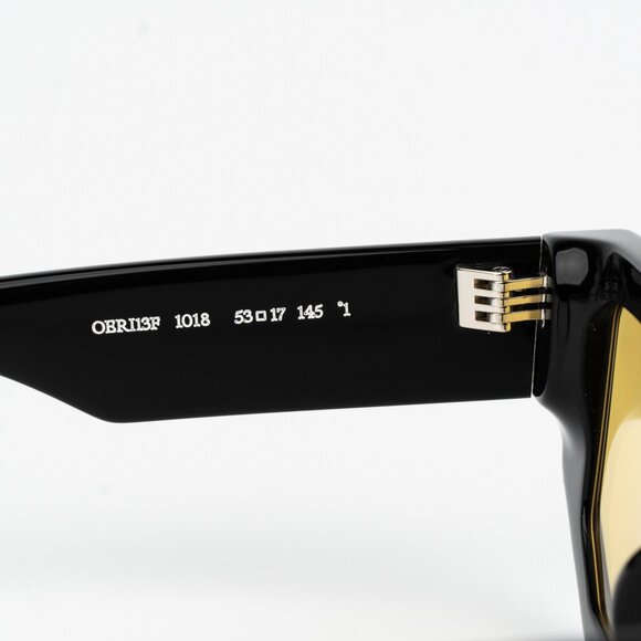 Off-White VANCOUVER Women Sunglasses Black Yellow Square OERI13F VANCOUVER 1018 - Picture 10 of 14